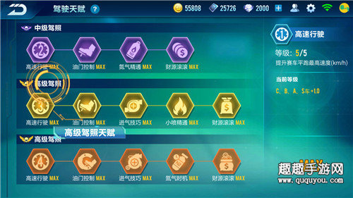 QQ飞车手游驾驶天赋怎么开启 天赋属性加成详解