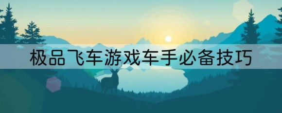 极品飞车游戏车手必备技巧，实用经验分享
