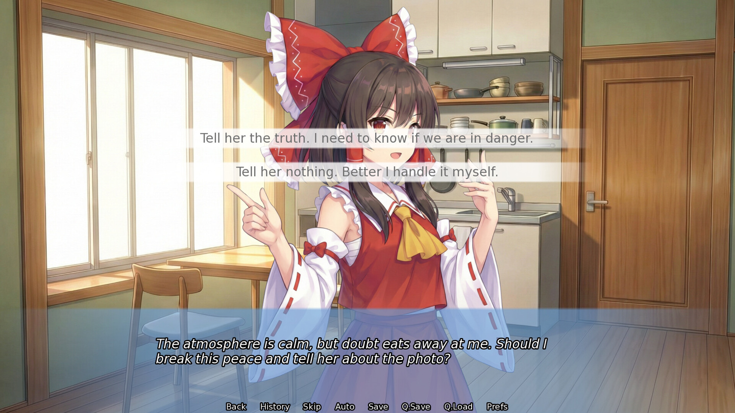 东方 Project 同人视觉小说《东方:超越幻想乡》上架 Steam,35.7 元 游戏截图
