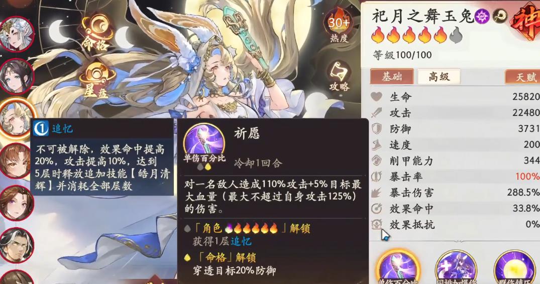 西游笔绘西行祀月玉兔强度怎么样 西游笔绘西行祀月玉兔强度怎么样