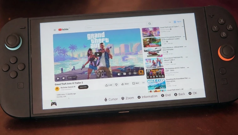 2上看YouTube，野路子来的  有玩家在Switch