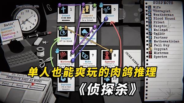  硬核推理《侦探杀罪恶之城》玩法详解