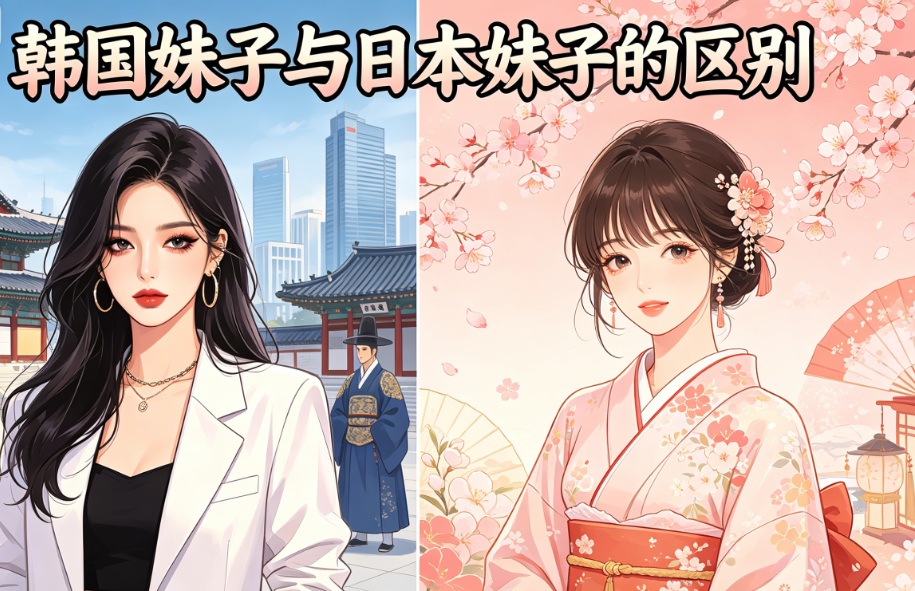 韩国妹子与日本妹子的区别 韩国日本妹子全面科普
