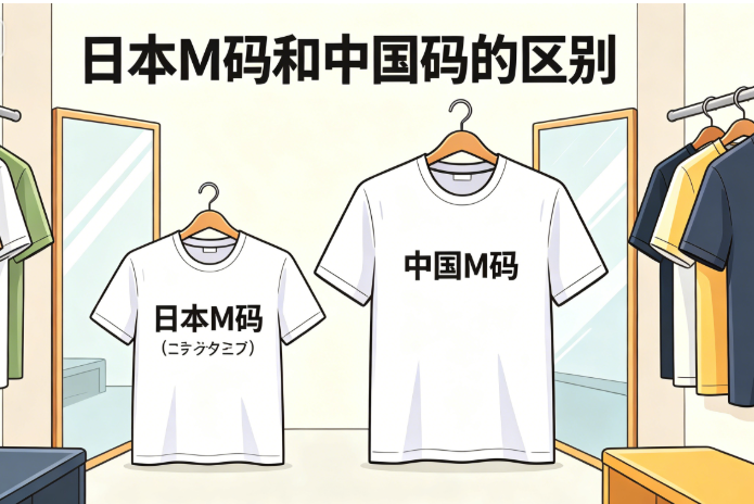 日本M码和中国码的区别全面讲解 中日服饰尺码对照选购指南