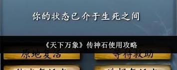 天下万象传神石的使用方法  天下万象传神石如何使用