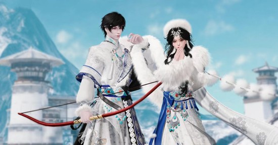 雪山生态守护公益开启 一梦江湖新时装风色雪涛全新上线
