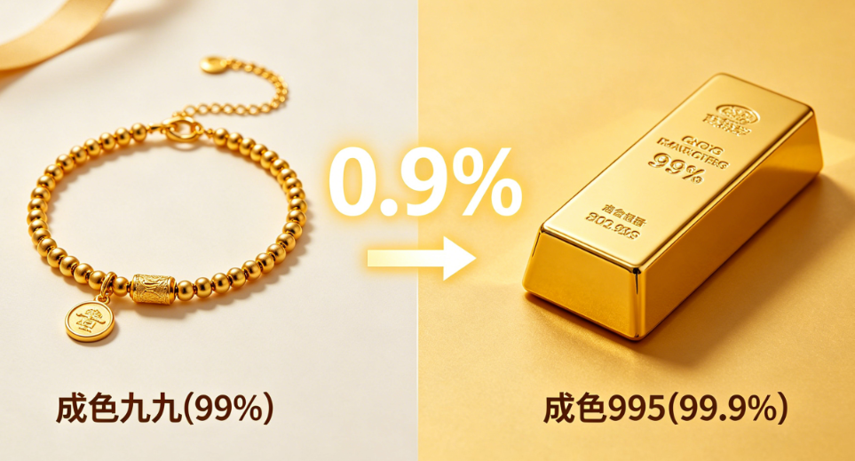 成色九九与成色999的含金量对比常识科普 对比选购指南