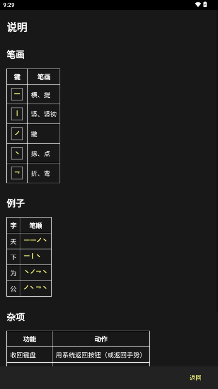 笔画输入法(Stroke Input Method)
