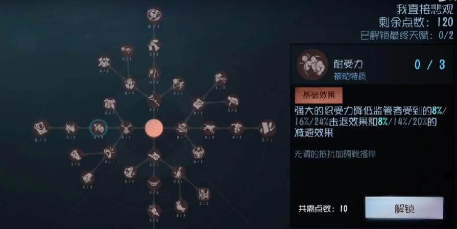  第五人格耐受力克制哪些角色